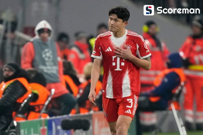 김민재 퇴장에도…뮌헨, 위니옹 SG 2-0 완파 ‘UCL 16강행’